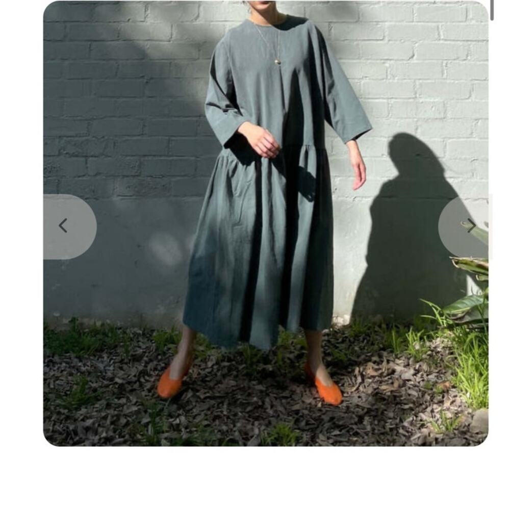 April Meets October Sister Dress - Dark Green One Size